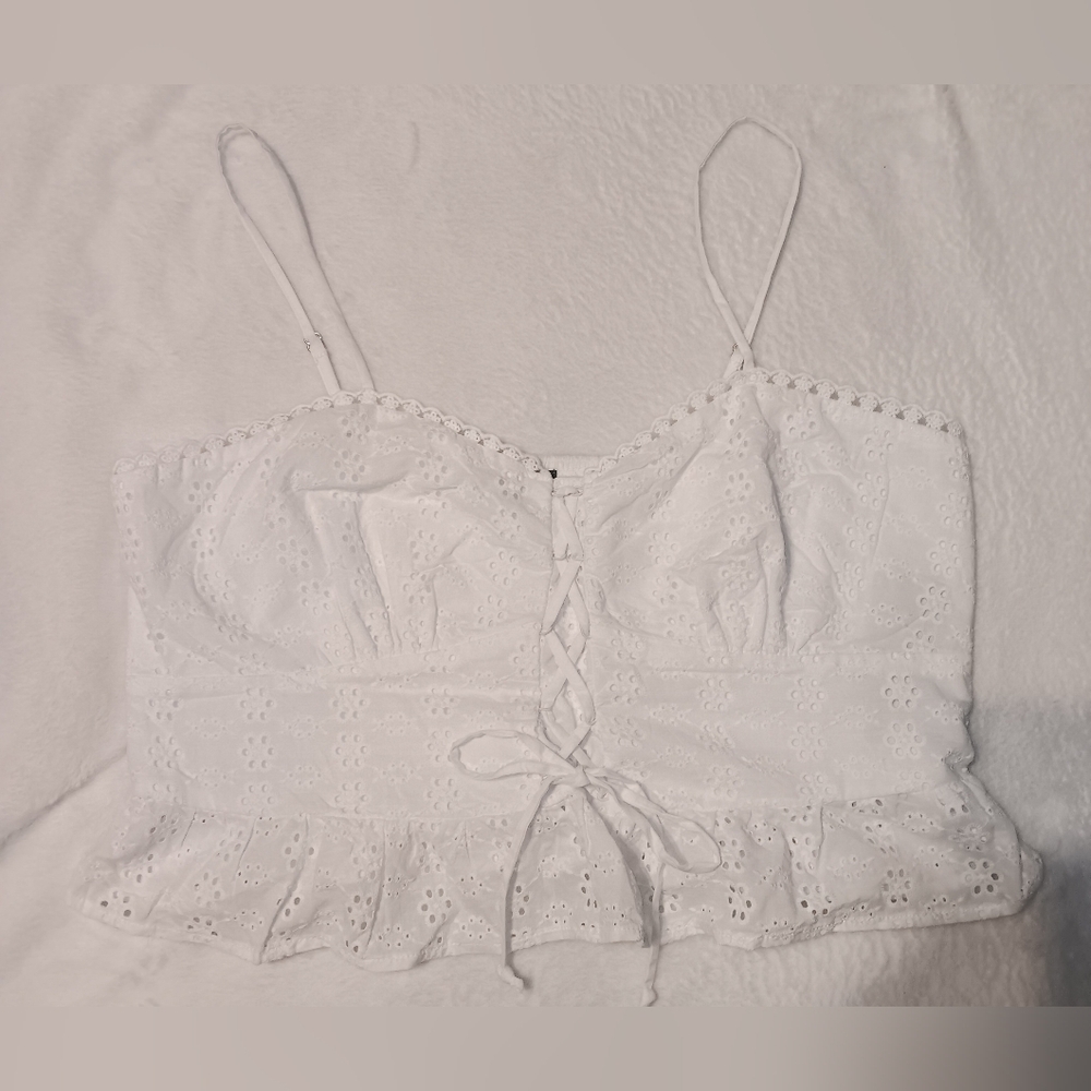 Wild Fable Women's White Crop-top size XL